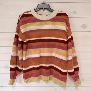 True Craft | Multi Colored Striped Sweater